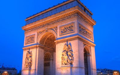 Two French Monuments: L’Arc de Triomphe and La Sainte Chapelle